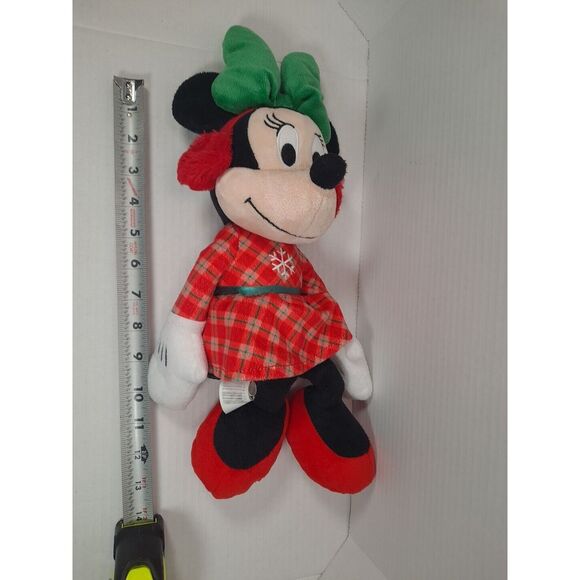 Disney - Macy/ Holiday Minnie Mouse Plush/‎ Snowflake Dress/ Pre-owned/13" - Picture 8 of 8